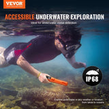 VEVOR Metal Detector Pinpointer IP68 Waterproof Handheld Detector Wand with LCD V952-JCKJSTCBSIP62MUFKV9