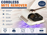 Visualized dust box White Wireless UV Mite Remover Vacuum - 10000Pa Strong Suction, High Frequency V888-ELOSUNG53596