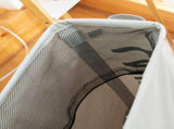 Foldable Laundry Basket Oxford Cloth Easy Install Storage Basket with Mesh Pulleys Light Gray V1294-YM0717-3112220061013