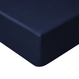 Accessorize 400TC Navy Bamboo Cotton Fitted Sheet 40cm Wall Single V442-HIN-FITTEDS-BAMBOOCOTTON40CM-NAVY-SB