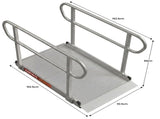 Kartrite 5ft Aluminium Wheelchair Ramp w/ Handrails 380kg Capacity 93.5cm Width WCR-01H-5FT-094-WHD