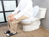 Raised Toilet Seat, 100 mm Height Raised, 136 kg Weight Capacity, Universal Toilet Seat Riser, Screw V952-LBSDSJGMTZDW0KLIAV0