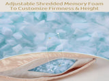 Piercing Pillow - Ear Piercing Pillow With Foam Plug, Adjust Shredded Memory Foam Picrcing Pillow V1107-115-18913-GRY