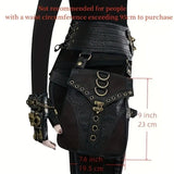 Steampunk PU Leather Waist Adjustable Waist Size with Rivet Detailing, Versatile as a Retro Leg V1232-SYB001