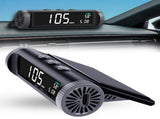 Car Wireless Headup Display Solar GPS Digital Speedometer with LCD Screen Overspeed Alarm KMH/MPH V1370-AZ4-12178