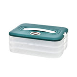 Refrigerator Food Shelf Dumpling Storage Box 3 Layered Stackable Food Storage Box Tray Container V1294-YM0523-10342931