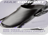 Purple Adjustable Open Heel Snorkel Fins, Travel-Size Short Swim Flippers for Snorkeling, Diving & V1107-ADJUSTABLE OPEN HEEL SNORKEL FINS3-L