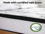 Giselle Bedding Double Mattress 30cm Pocket Spring Euro Top Medium Firm Foam MATTRESS-E-VERVE-30-D