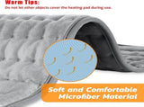 Electric Blanket, Heating Pad, Single Electric Blanket, 6 Temperature Settings, 4 Timers, for Home, V1189-LC-DG-00348
