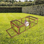 Chicken coop LARGE Run Guinea Pig Cage Villa Extension Rabbit hutch house pen V63-840511