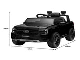 Kahuna Ford Ranger Electric Kids Ride On Car - Black CAR-FRD-707-BK