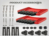 Woodworking Featherboard for Table Saw Router Table and Band Saw, Multi-Color Safety Pressure Board V1341-ZY-3Z4DW2C5-RED-2PCS