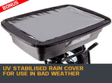 PLANTCRAFT Tow Behind Broadcast Spreader 90kg 105L Seed Fertiliser Tow Rotary V219-MOWCRTPLTAB90
