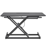 Standing Desk Converter, Two-Tier Stand up Desk Riser, 800 mm Large Sit to Stand Desk V952-ZMSJTSDXSX315ZZZAV0