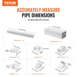 Mini Split Line Set Cover 76.2mm W 5350mm L, PVC Decorative Pipe Line Cover For Air Conditioner with V952-BSKSQFTSKDGXAZ41JV0