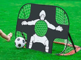 2 in 1 Portable Foldable Soccer Goal with Detachable Target - Red V1308-DSZKI-100-2