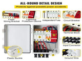 PV Combiner Box, 4 String with 15A Rated Current Fuse, 63A Circuit Breaker, Lightning Arreste V952-G2415A63AIP654HIKV0