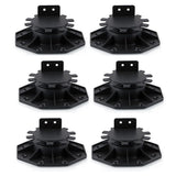 6 Pcs Joist Support Pedestals, Adjustable Decking & Flooring Pedestal for Deck, Timber Base V1192-AZ-W-22992