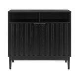 Sarantino Eleni 2-Door Sideboard - Black TBL-751-00-BLK