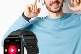 Smart Watch 1.85-Inch Fitness Watch with Heart Rate Sleep Monitor Blood Oxygen Blood Pressure V1263-JX-7651