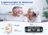 Rechargeable In-the-Ear Hearing Aids with Charging Case and LCD Display Ultra-Compact Sound V1107-CS-HLCFS