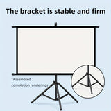 60in Portable and mobile projection screen with tripod stand, 169 HD format, suitable for home V1106-TYYPM001