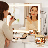 Embellir Makeup Mirror 58x46cm 360 Rotatable Vanity Mirror with Lights Bright Light Strip MM-FRAMELS-5846LED-GS-ZJ