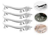 Dining Table Cutlery Rest, 6Pcs Zinc Alloy Chopstick Rests Metal Dog Shape Chopstick Racks Cutlery V1369-AZ3-W-15981