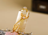 Handmade Crystal Wand, Natural Raw Gemstone Scepter, Magic Healing Wand Citrine V1178-0400-MFBHS