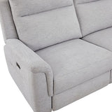 Fabric Electric Recliner Grey Chaise Sofa with Storage V43-SOF-LOUI