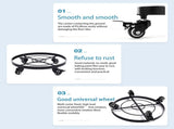 Mobile Flower Stand with Universal Wheels Metal Movable Flower Pot Stand V1294-YM0523-211019LW07-1