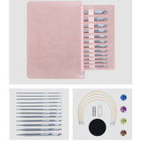 12Pcs Tunisian Crochet Hook with Cable 3.0mm-10mm Interchangeable Tunisian Knitting Needle for V1370-AZ4-12644