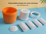 PetPawPrintCup-Gray V1221-PETPAWPRINTCUP-GRAY