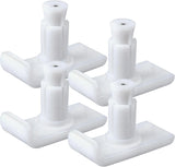 Universal Walker Ski Glides 4 Pack, Mobility Aid Accessory for Seniors, White, Practical Everyday V1189-LC-RY-00125