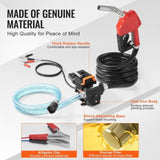 VEVOR Fuel Transfer Pump 12V 15 GPM 1/4 HP Diesel Pump with Auto Fuel Nozzle V952-FBBMG15GPM14E8RUQV9