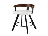 Artiss Bar Stool Swivel Metal Legs Kitchen Chair Bentwood Counter Leather White BA-TW-W0100-WH
