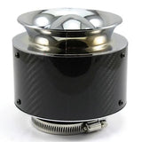 XH-UN013 Car Performance Engine Filter High Flow Air Filter for Auto Cold Air Intake 76mm Carbon V1237-ZY-203-4731