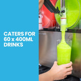 POLYCOOL 24L Double Tank Commercial Slush Machine, Quality Donper Compressor, Frozen Slushy Maker V219-ICESLHPLYA24L