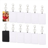 12 Pcs Sublimation Work Card Holder Portable Transportation Leather Badge Holders Printable V1369-AZ3-W-11721