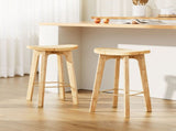 Artiss 2x Bar Stools Bamboo Rattan Stool Counter Chair Kitchen Barstools BA-Y-1033-NAX2