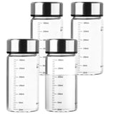 4PCS Borosilicate Glass, 10oz/300ml Reusable Drinking, Portable Glass Juicing V1369-AZ3-W-08680