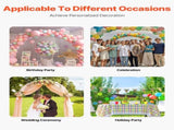 Wedding Arch Backdrop Stand, Set of 3, Metal Stable Stand with Case Connection & Chassis Crossbar V952-HLGMBJJBYDJS5NFMOV0