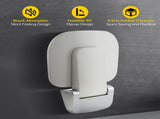 Wall Mounted Folding Shower Seat 440 lbs Load-Bearing ABS Material Bathroom Stool with Stainless V1107-CS-YSZDD