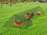 Chicken Tunnels, 400x100x61.5 cm Chicken Tunnels for Yard, Portable Chicken Tunnels for V952-YJSDDGJKJ000QX9MSV0