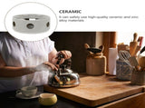 Teapot Heating Base White Ceramic for Home Practical Whamvox V1369-AZ3-W-18426