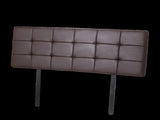 PU Leather Queen Bed Deluxe Headboard Bedhead - Brown V63-768255