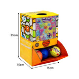 40X Care Bears Glitter Squishy Toy Capsules 50mm Collectible Gacha w Display Box V274-TOY-KN-IGT-CAREBFL-50