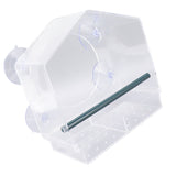 Window Bird Feeder Clear Sturdy Acrylic Window Bird House Feeder with 4 Suction Cups V1294-YM0521-3111230076311