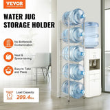 5 Tiers Water Jug Holder, 5 Gallon Water Bottle Holder, Single Row Water Bottle Rack for 5 Bottles, V952-5JLTZSSTSTZC0COMZV0