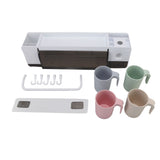 Toothbrush Cup Holder Multifunction Wall Mounted with Toothpaste Dispenser Towel Hook Toothbrush V1294-YM0521-3112220084113